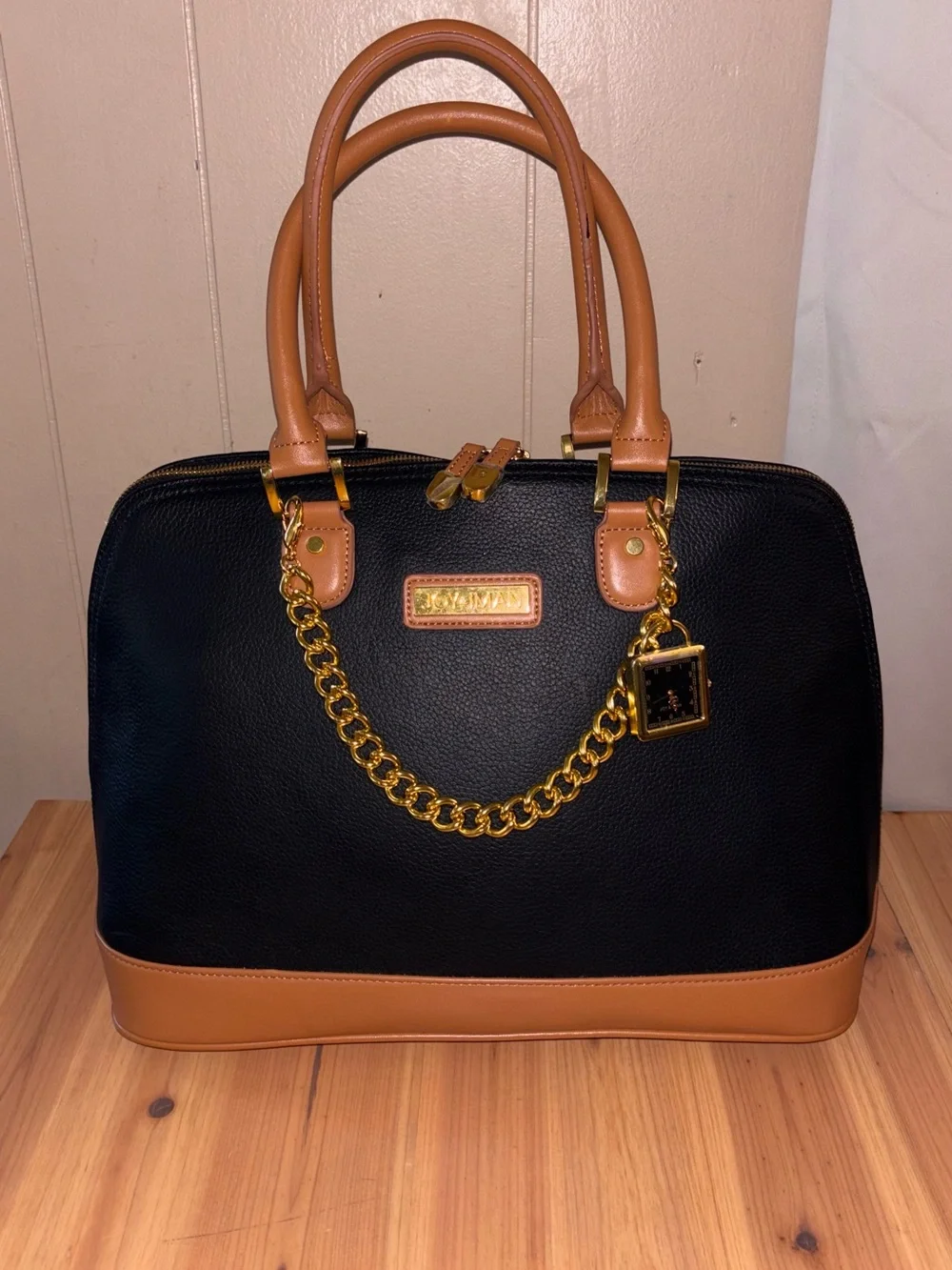Joy & Iman Leather Large Tote/Handbag